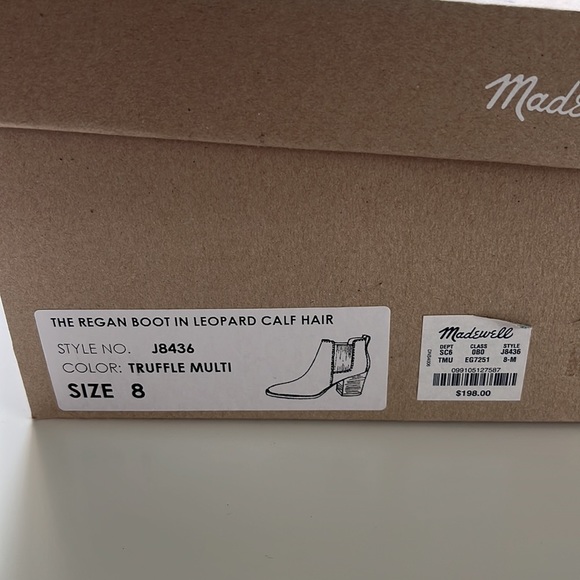 NIB Madewell Regan Boot in Leopard Calf Hair - Picture 11 of 11